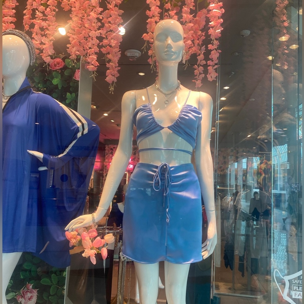 Satin Skirt Set